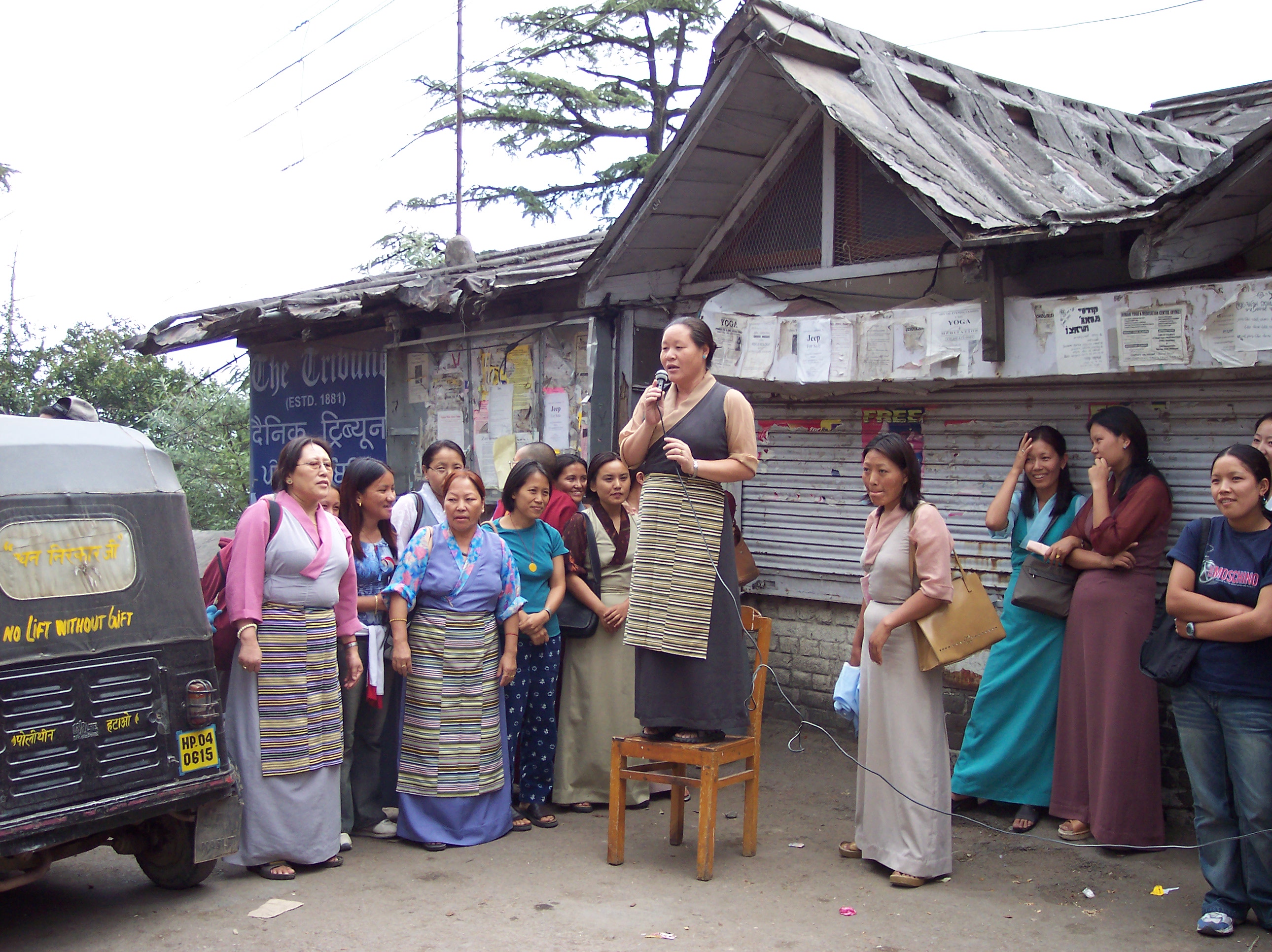 public speaking with tibetan women