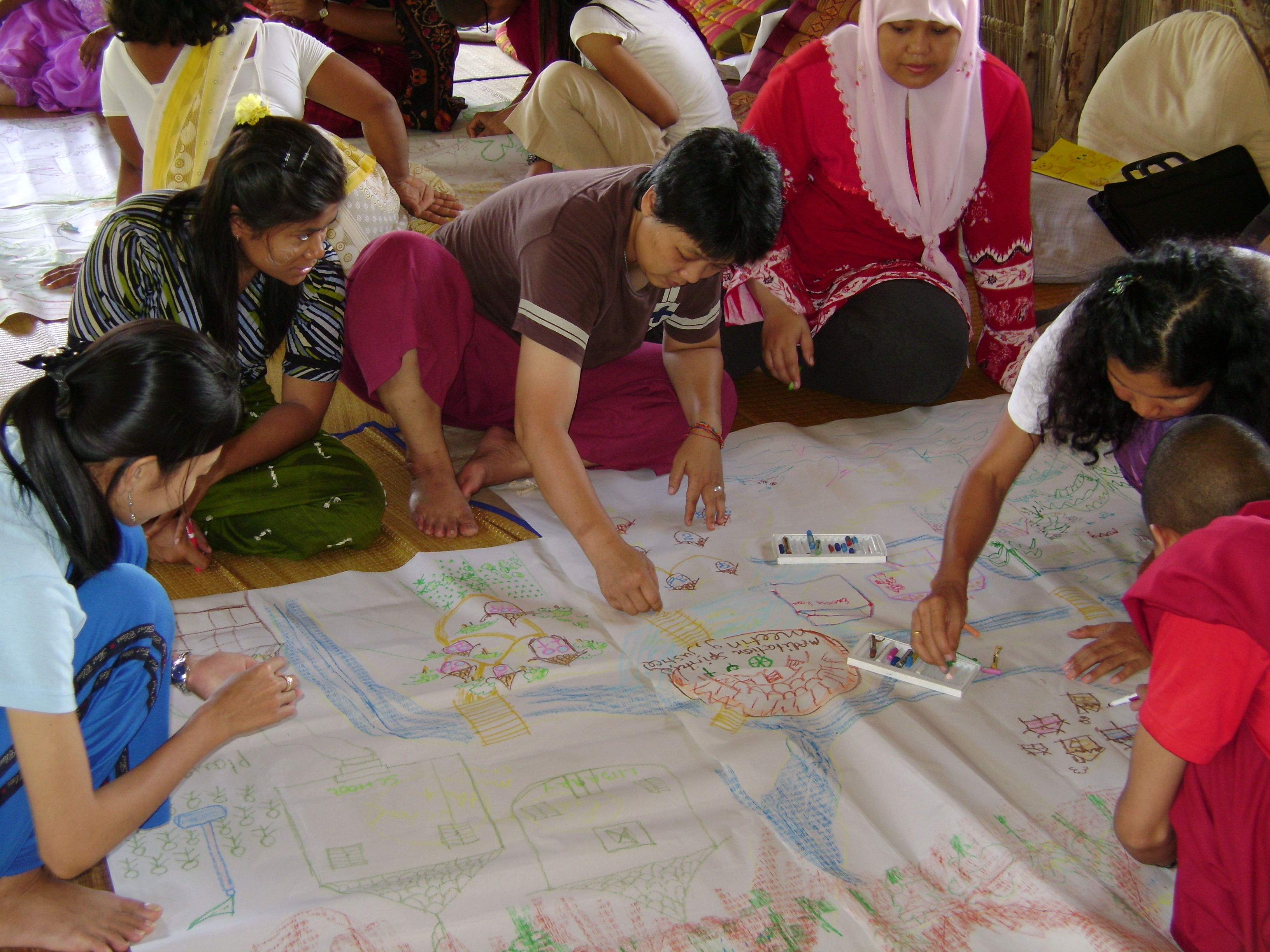 village game activity for nonviolent action